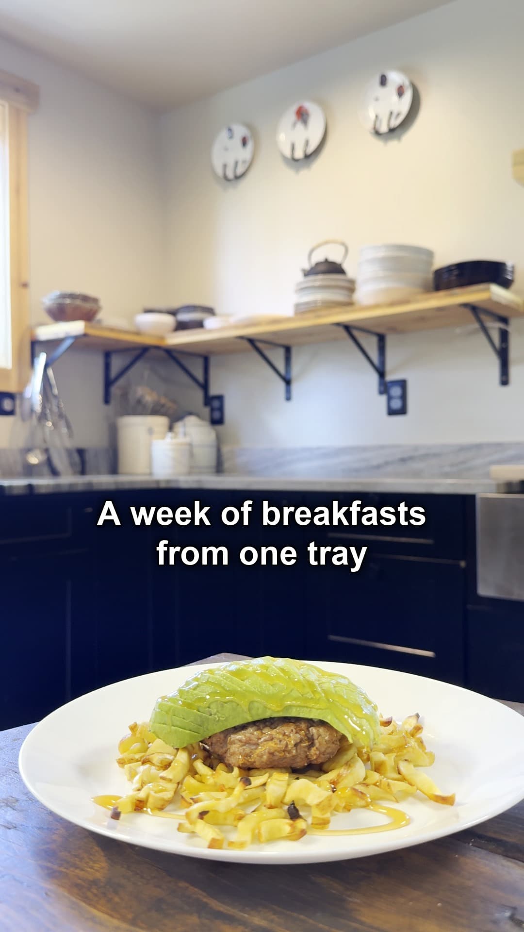 One tray, and breakfast is handled all week.